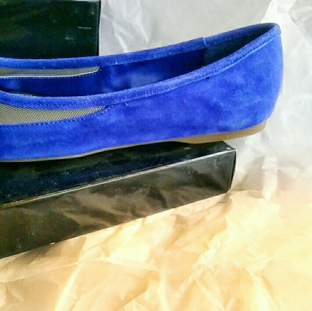 BCBGENERATION Women's Zarine Blue Suede Flats NIB - Picture 4 of 8